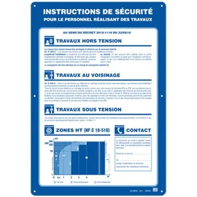 Consignes de sécurité au personnel d'entretien électrique