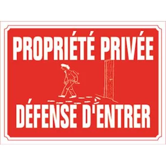 Propriété privée alu