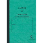 Carnet chantier hebdomadaire