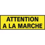Plaque attention à la marche