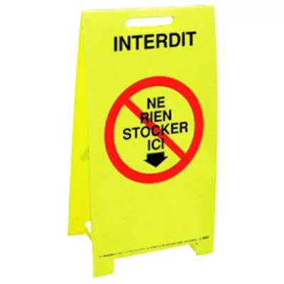 Balise signalisation ne rien stocker ici