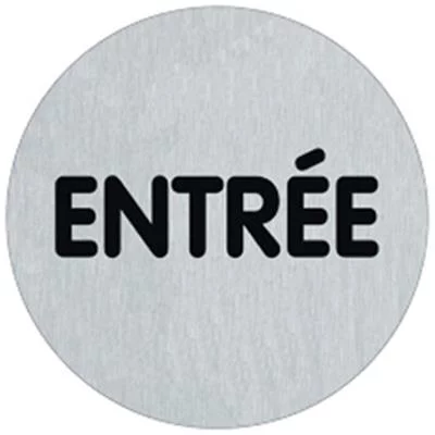Signalétique alu entrée