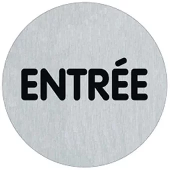 Signalétique alu entrée