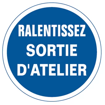 Disque alu aluminium ralentissez sortie d'atelier