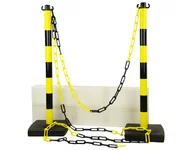 Kit 2 poteaux J/N + 5 m de chaîne