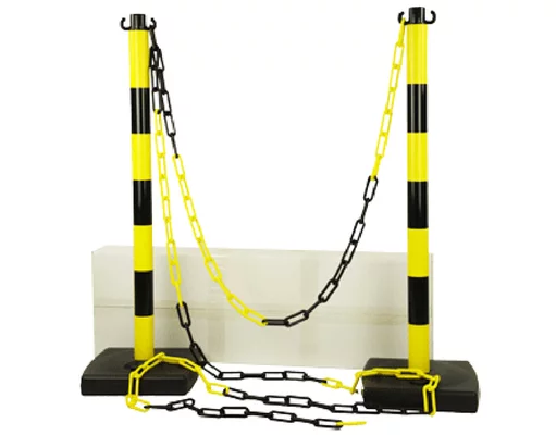 Kit 2 poteaux J/N + 5 m de chaîne