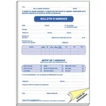 Bulletin d'absence dupli