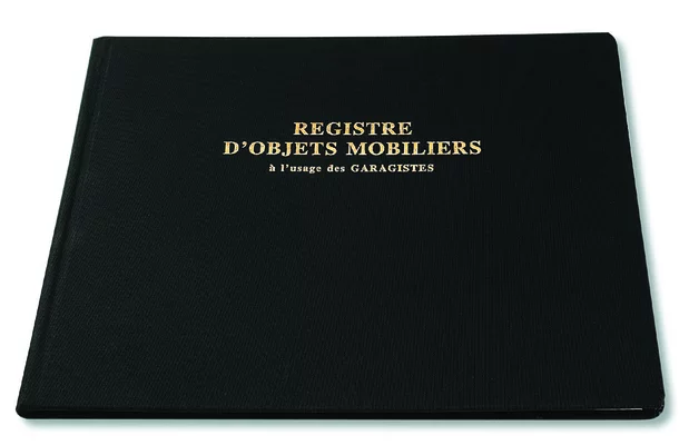 Registre d'objets mobiliers