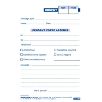 Pendant votre absence