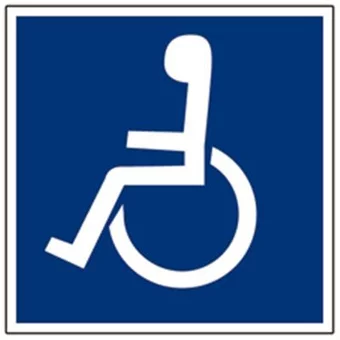 Signalétique handicapé PVC