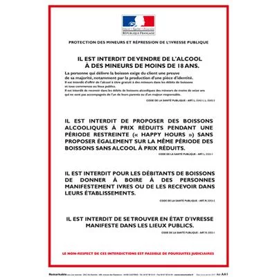 Vente boissons alcoolisées