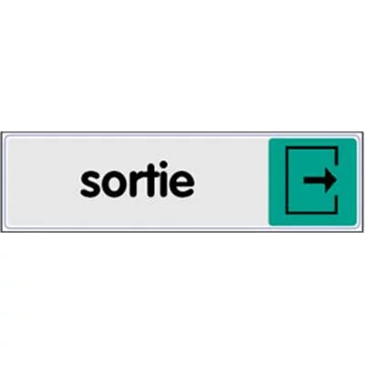 Signalétique sortie