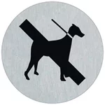 Signalétique alu chiens interdits