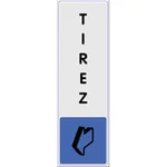 Signalétique tirez vertical