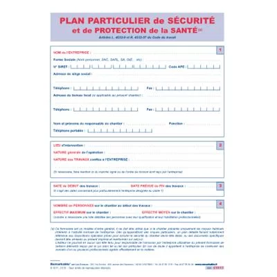 Plan particulier sécurité et protection de la santé