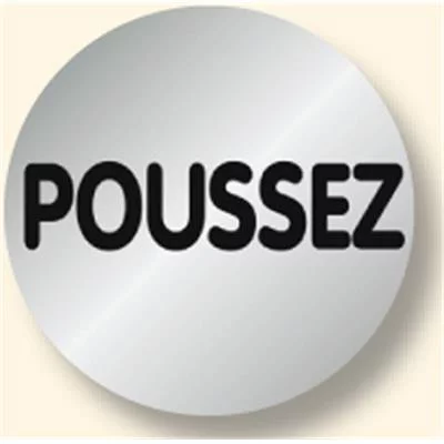 Signalétique alu poussez