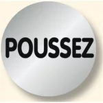 Signalétique alu poussez