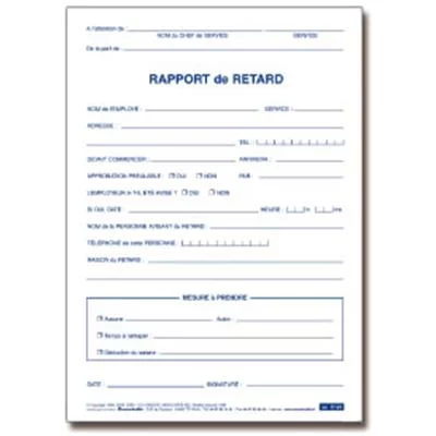 Rapport de retard