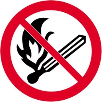 Adhésif feu interdit
