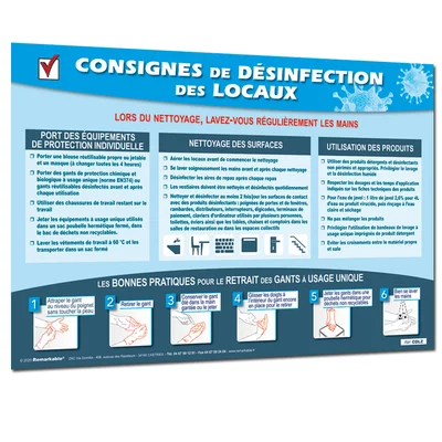 Consignes désinfection des locaux