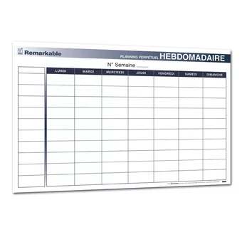 Planning perpétuel hebdomadaire