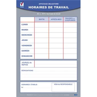 Affichage des horaires collectifs