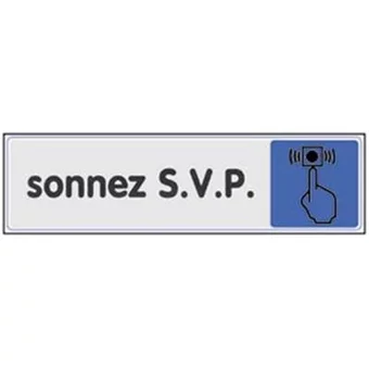 Signalétique sonnez svp