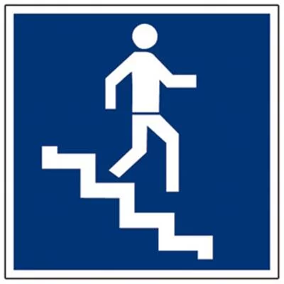 Signalétique escalier bas PVC