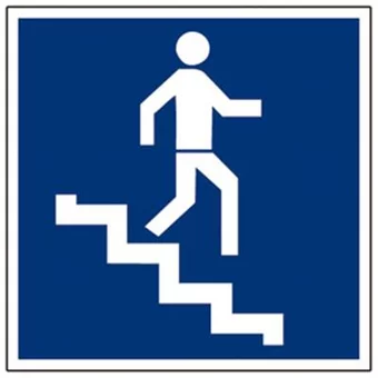 Signalétique escalier bas PVC