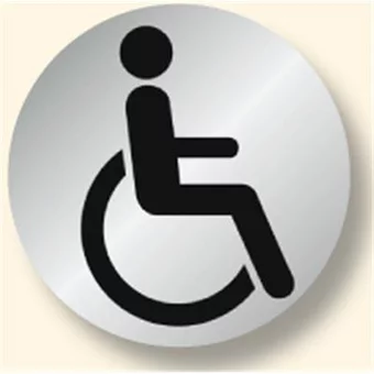 Signalétique alu espace handicapé