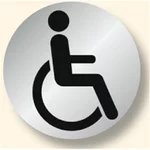 Signalétique alu espace handicapé