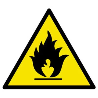 Triangle alu risque de feu