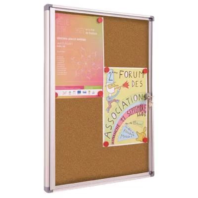 Vitrine d’intérieur fond liège 1 feuille