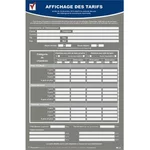 Affichage des tarifs d'hébergement