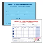 Livret de pointage hebdomadaire poste non sédentaire
