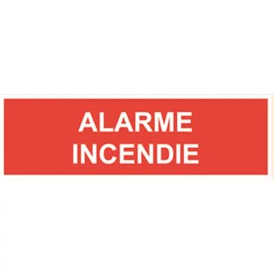 Panneau PVC alarme incendie