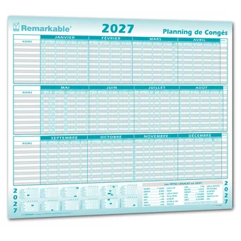 Planning des congés 2027