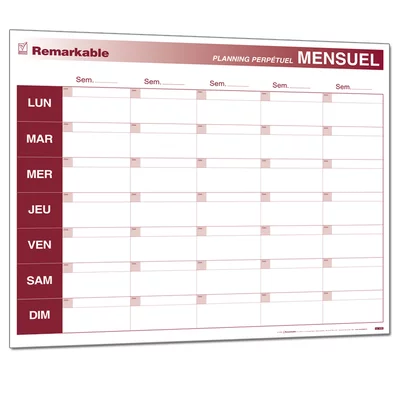 Planning mensuel