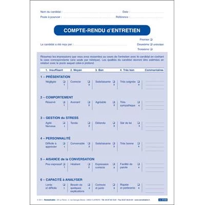 Compte-rendu d'entretien