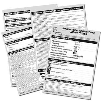 Affichages et informations obligatoires en entreprise