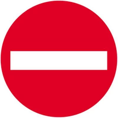 Disque alu sens interdit