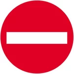 Disque alu sens interdit