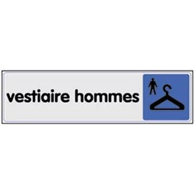 Signalétique vestiaire homme