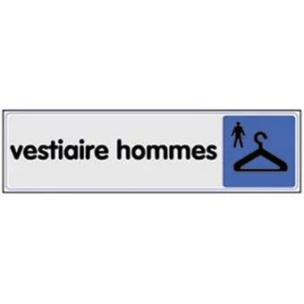 Signalétique vestiaire homme