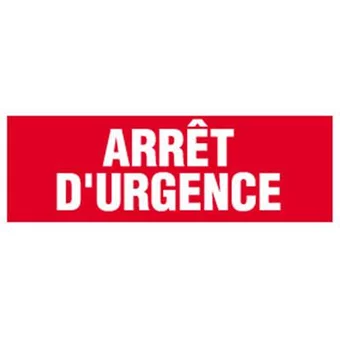 PVC arrêt d'urgence