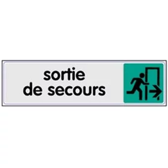 Signalétique sortie secours droite