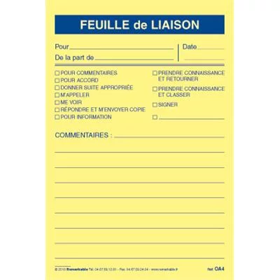 Feuille de liaison