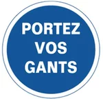 Disque aluminium portez vos gants