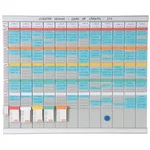 Kit planning annuel 12 colonnes 32 fentes fiches T