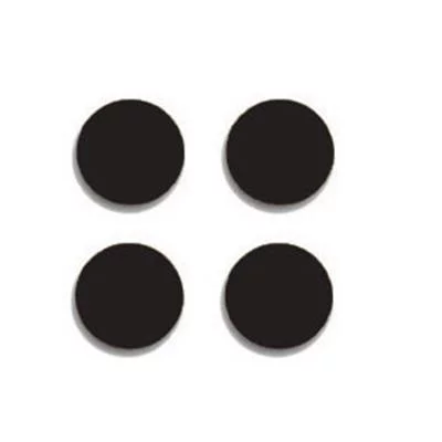 10 aimants 30 mm noirs